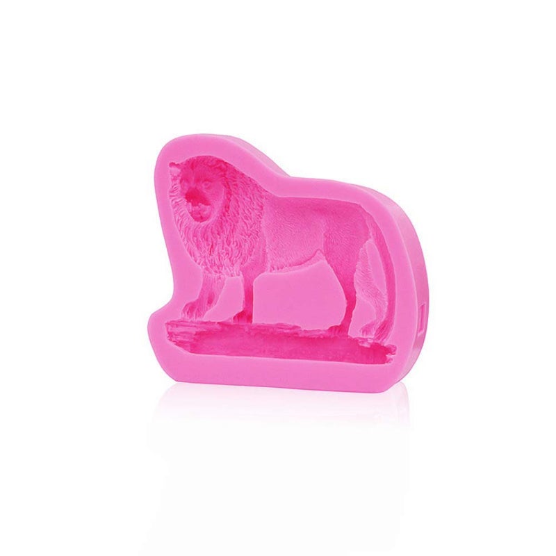 Seedomes 1pc 3D Animal Beast Lion Silicone Mold for DIY Cupcake Cake Topper Decoration Soap Mould Fondant Mold Chocolate Candy Ice Cube Gum Paste Crystal Pudding Desserts Handmade Ice Cream Jelly Shots - Image 5